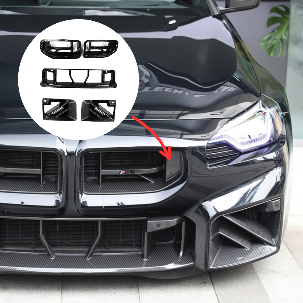 BMW G87 M2 CS Style carbon fiber front grill by CarbonXtreme