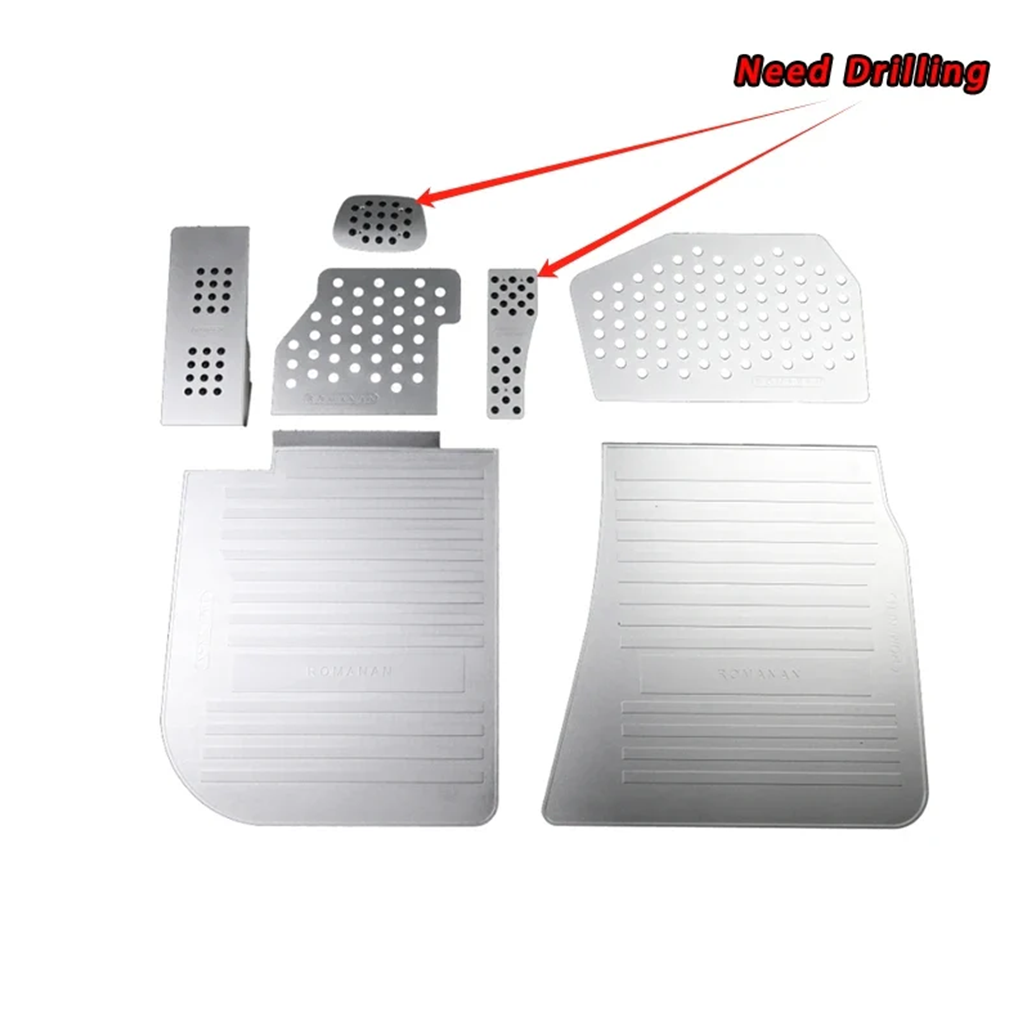 BMW G80 M3 / G82 M4 Magnesium-Aluminum Non-Slip Pedal Set (Brake, Accelerator & Footrest) — Drilling Required