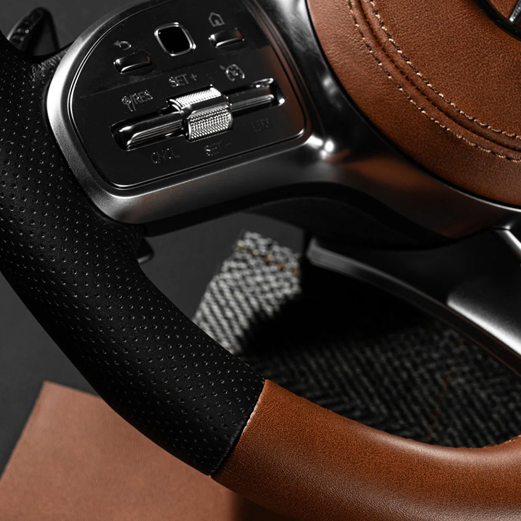 Mercedes AMG Two-Tone Leather Steer