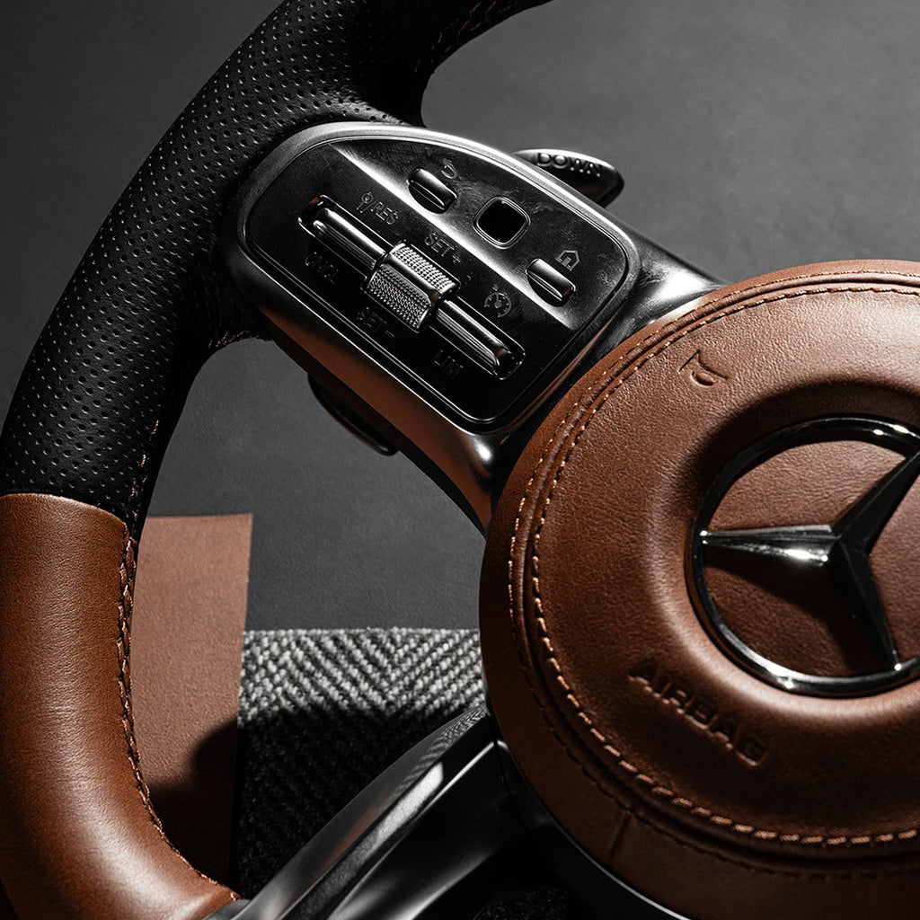 Mercedes AMG Two-Tone Leather Steer