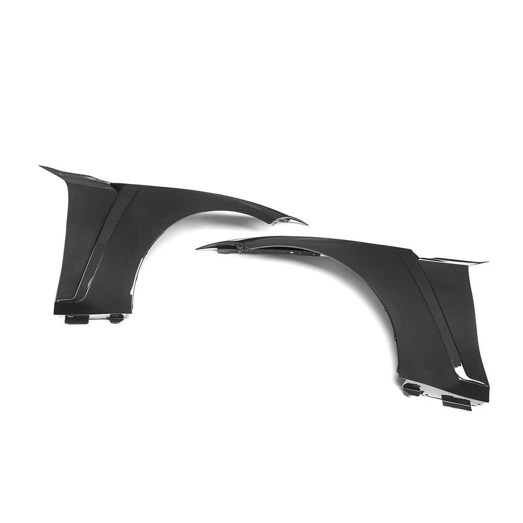 BMW G80 M3 G82 M4 SQ style carbon fiber front fenders pair side profile