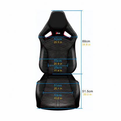 Audi RS Sport Bucket Seats | OEM Frame, Complete Set