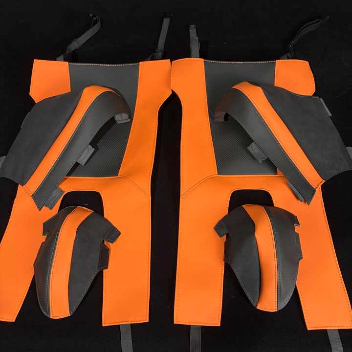 BMW M carbon bucket seat protection set in Kyalami Orange packed and shipped to FL, United States