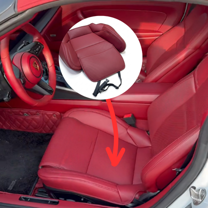 Porsche Carbon Bucket Seat Bolster Protector for Porsche 718 911 Cayman Boxster | CarbonXtreme