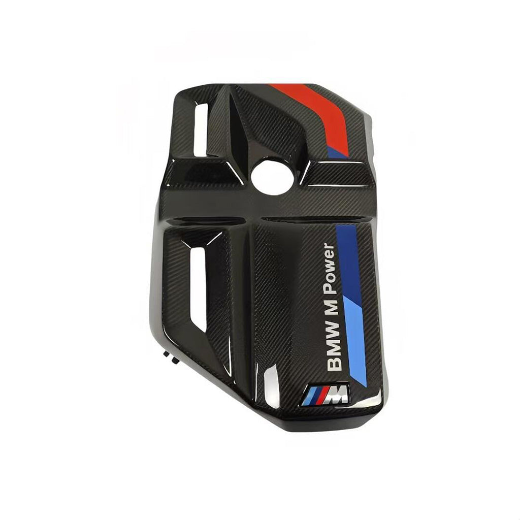 MP Style prepreg carbon fiber S58 engine cover available with the RAG Spec package