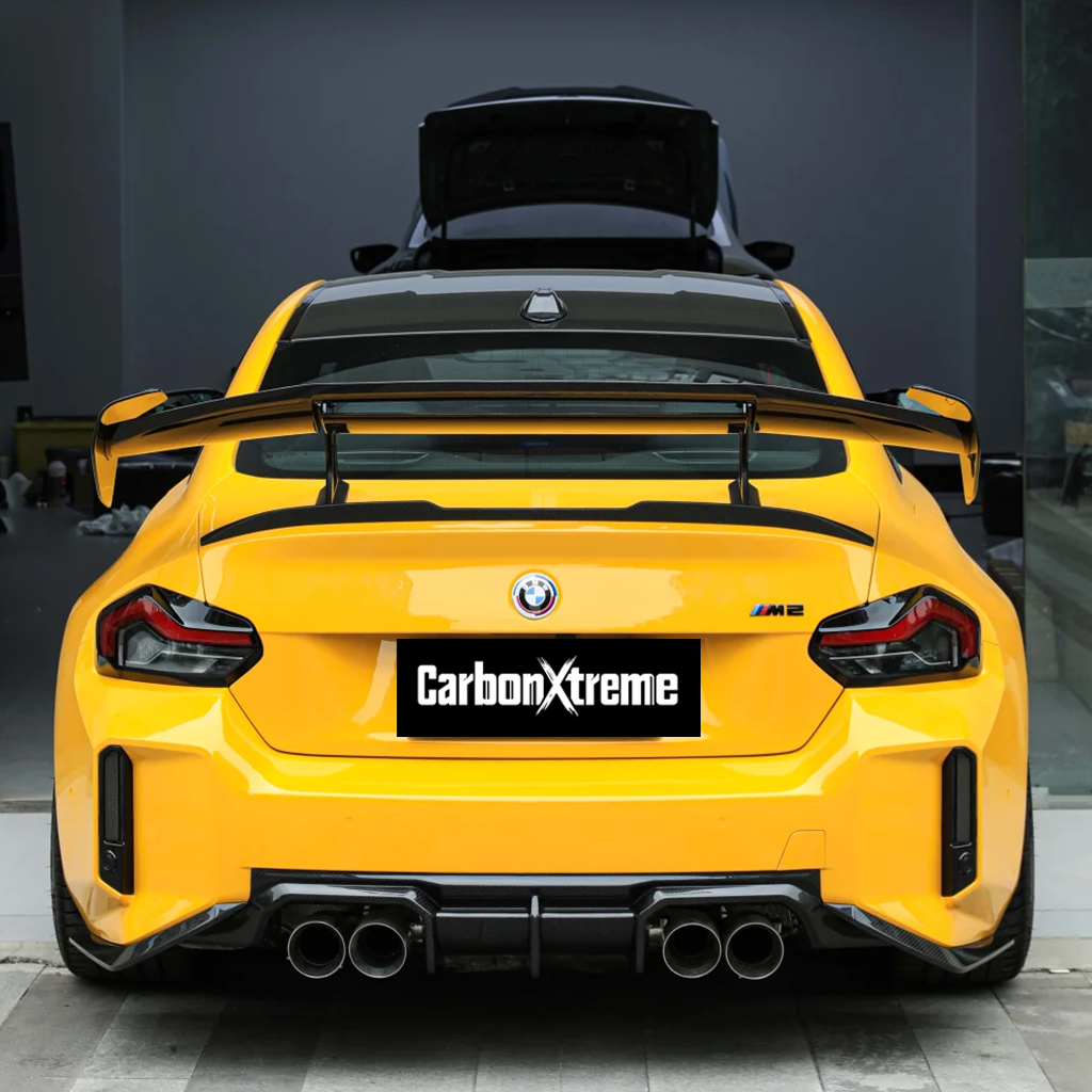 BMW G87 M2 Dry Carbon Fiber TR Style Rear Diffuser With Rear Winglets
