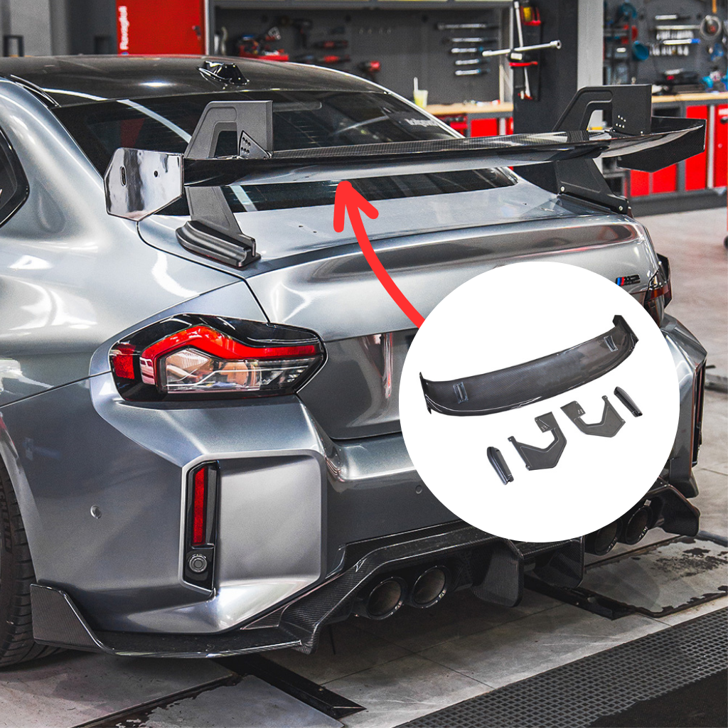 BMW G87 M2 GT4 Carbon Fiber Rear Wing