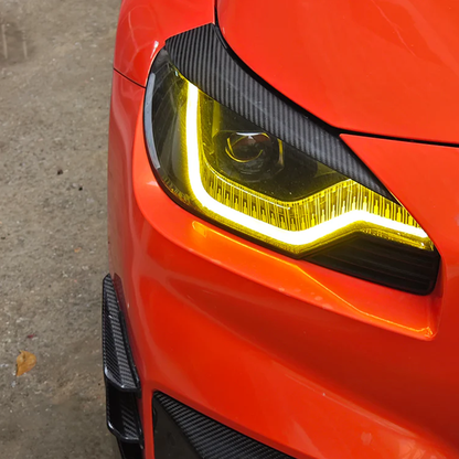 BMW G87 M2 Carbon Fiber Headlight Eyebrow Trim (Pair)