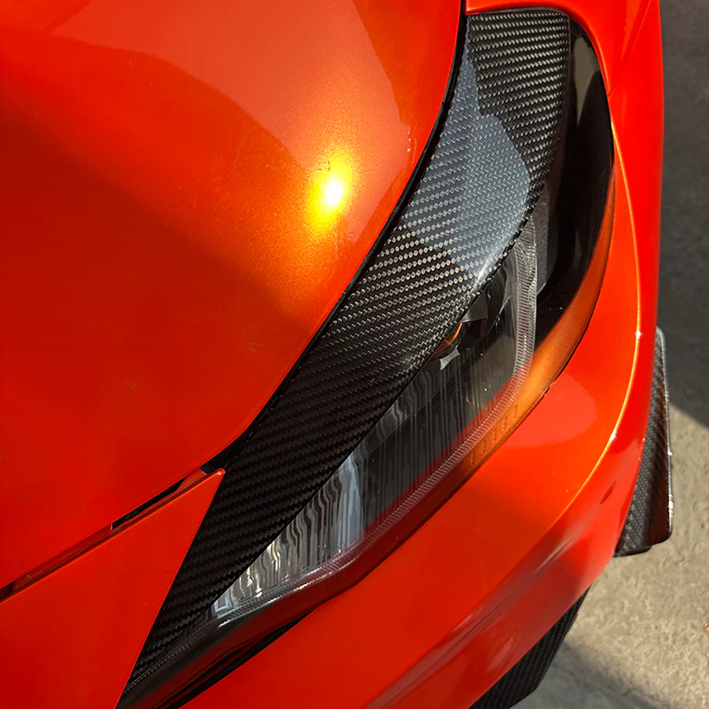 BMW G87 M2 Carbon Fiber Headlight Eyebrow Trim (Pair)