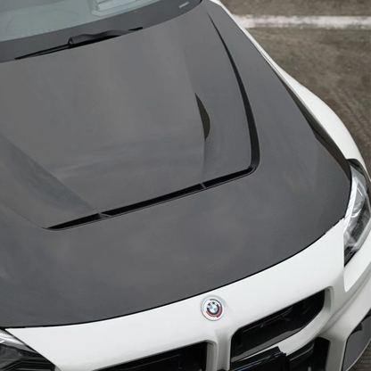 BMW G87 M2 N Style carbon fiber hood by CarbonXtreme
