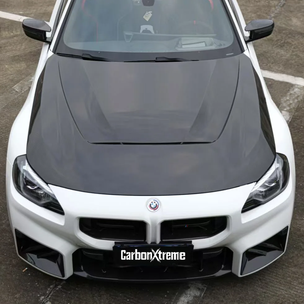 BMW G87 M2 N Style carbon fiber hood by CarbonXtreme
