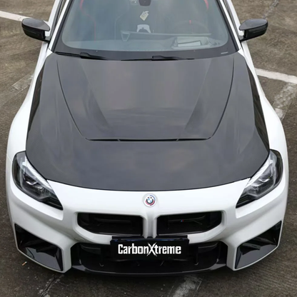 BMW G87 M2 N Style carbon fiber hood by CarbonXtreme
