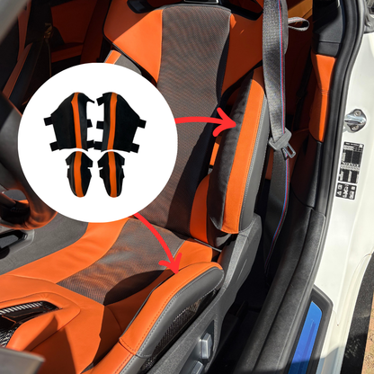 BMW G8X M2 M3 M4 Carbon Bucket Seat Protection Bundle — Bolster + Thigh(4-Piece)