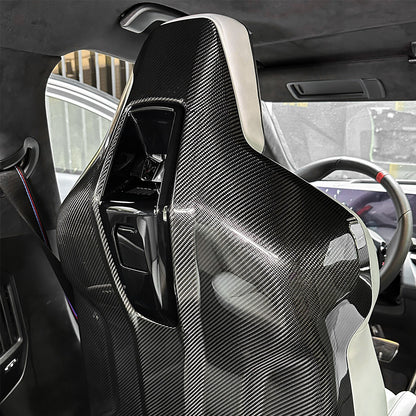 BMW G90 M5 OEM Style Dry Carbon Seat Back Replacements (Pair)