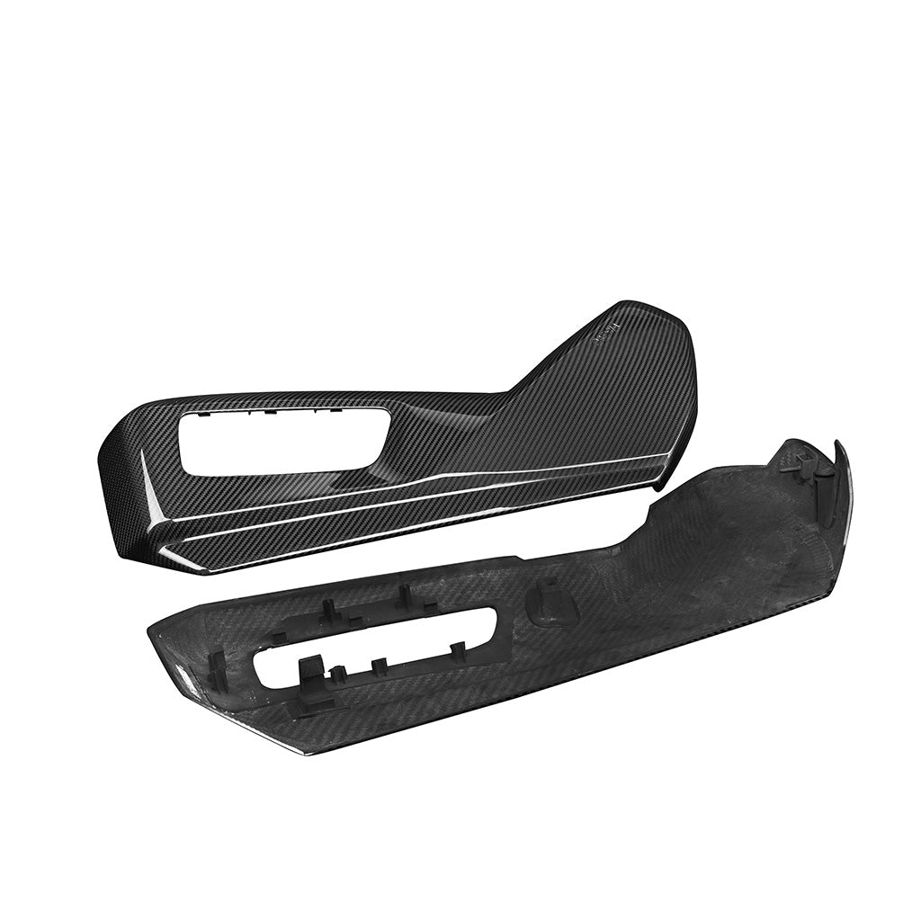 BMW G90 M5 Dry Carbon Fiber OEM Style Side Seat Covers (Pair)