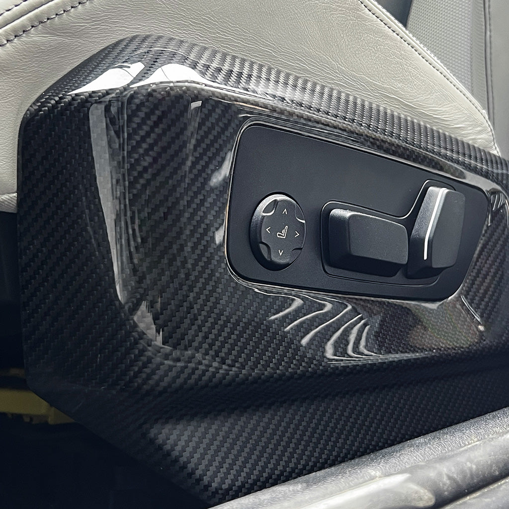 BMW G90 M5 Dry Carbon Fiber OEM Style Side Seat Covers (Pair)