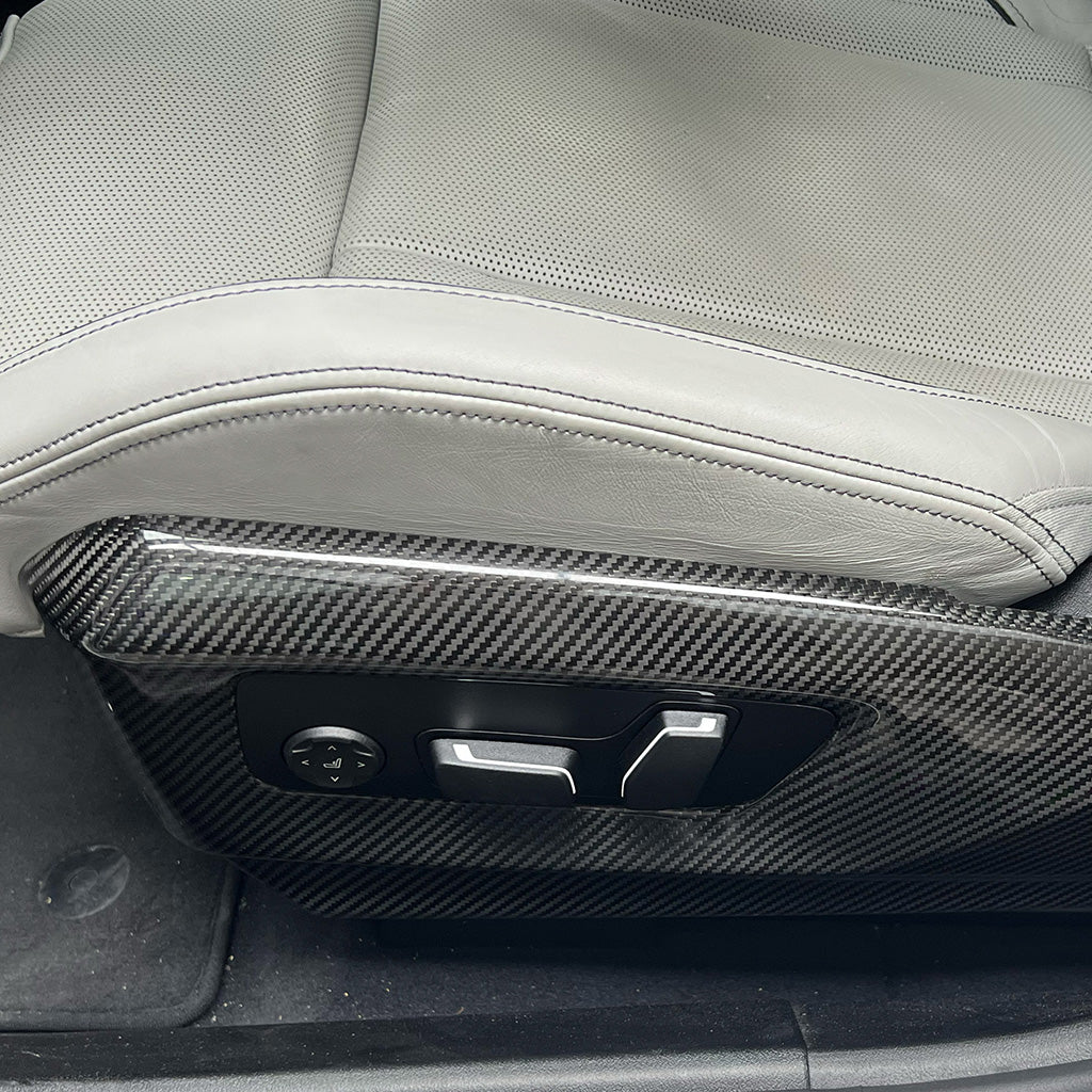 BMW G90 M5 Dry Carbon Fiber OEM Style Side Seat Covers (Pair)