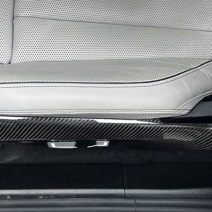 BMW G90 M5 Dry Carbon Fiber OEM Style Side Seat Covers (Pair)