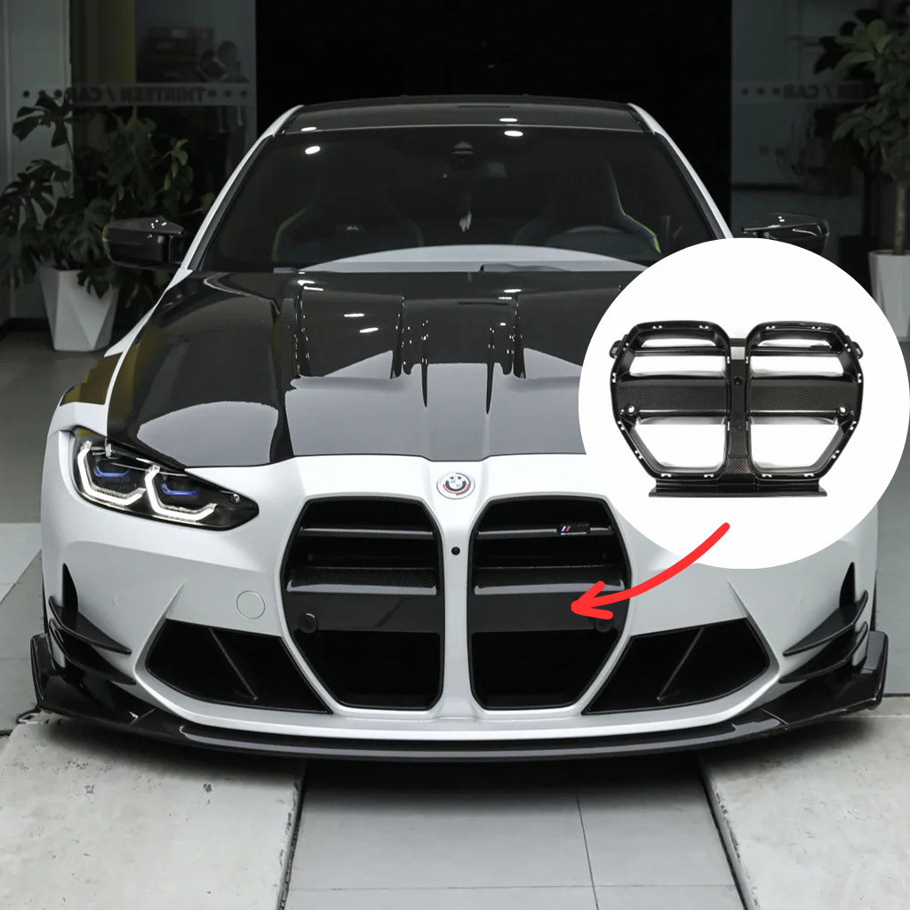 BMW G80 M3/G82 M4 V Style Carbon Front Grille | CarbonXtreme
