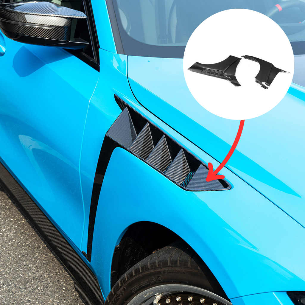 BMW G80 M3 G82 M4 SQ Style Carbon Fiber Vented Front Fenders