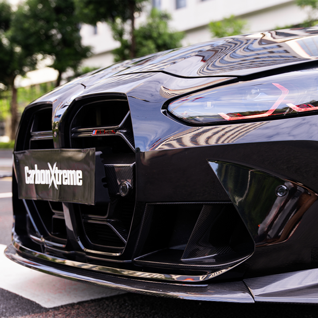 BMW G80 M3 G82 M4 MP Style carbon fiber front bumper air ducts by CarbonXtreme
