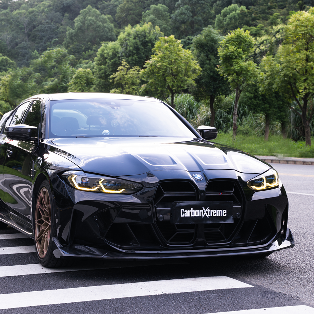 BMW G80 M3 G82 M4 MP Style carbon fiber front bumper air ducts by CarbonXtreme
