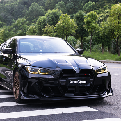 BMW G80 M3 G82 M4 MP Style carbon fiber front bumper air ducts by CarbonXtreme
