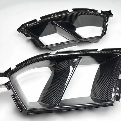 BMW G80 M3 G82 M4 MP Style carbon fiber front bumper air ducts by CarbonXtreme
