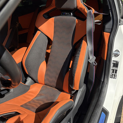 BMW G8X M2 M3 M4 Carbon Bucket Seat Protection Bundle — Thigh + Shoulder / Seat Belt Area (4-Piece)