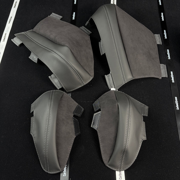 BMW G87 M2 carbon bucket seat outer upper and lower bolster protectors packed and shipped to ZH, Switzerland