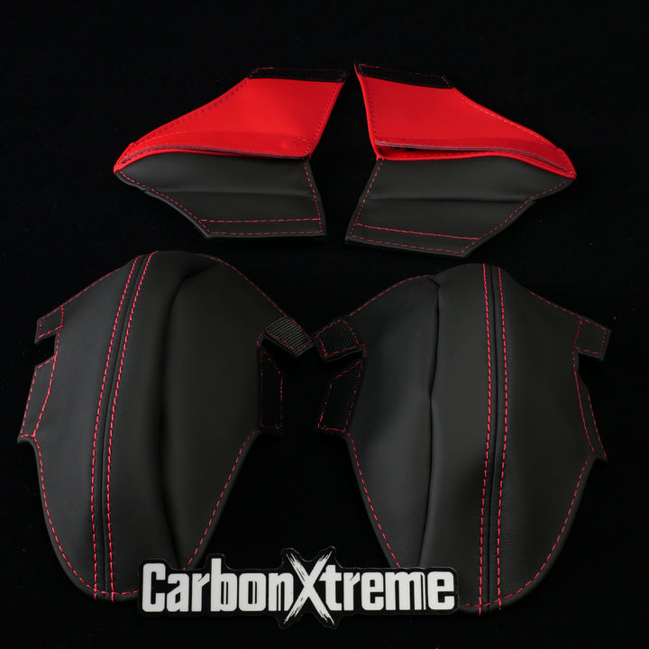 BMW M carbon bucket seat outer lower bolster protectors and a seat belt shoulder protector in CS style packed and shipped to  DE, United States