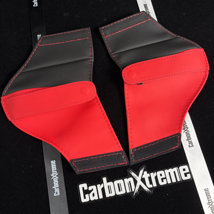 BMW G82 M4 CS carbon bucket seat shoulder and seat belt area protectors packed and shipped to VA, United States