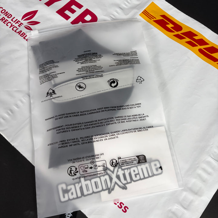 BMW M carbon bucket seat belt shoulder protectors packed and shipped