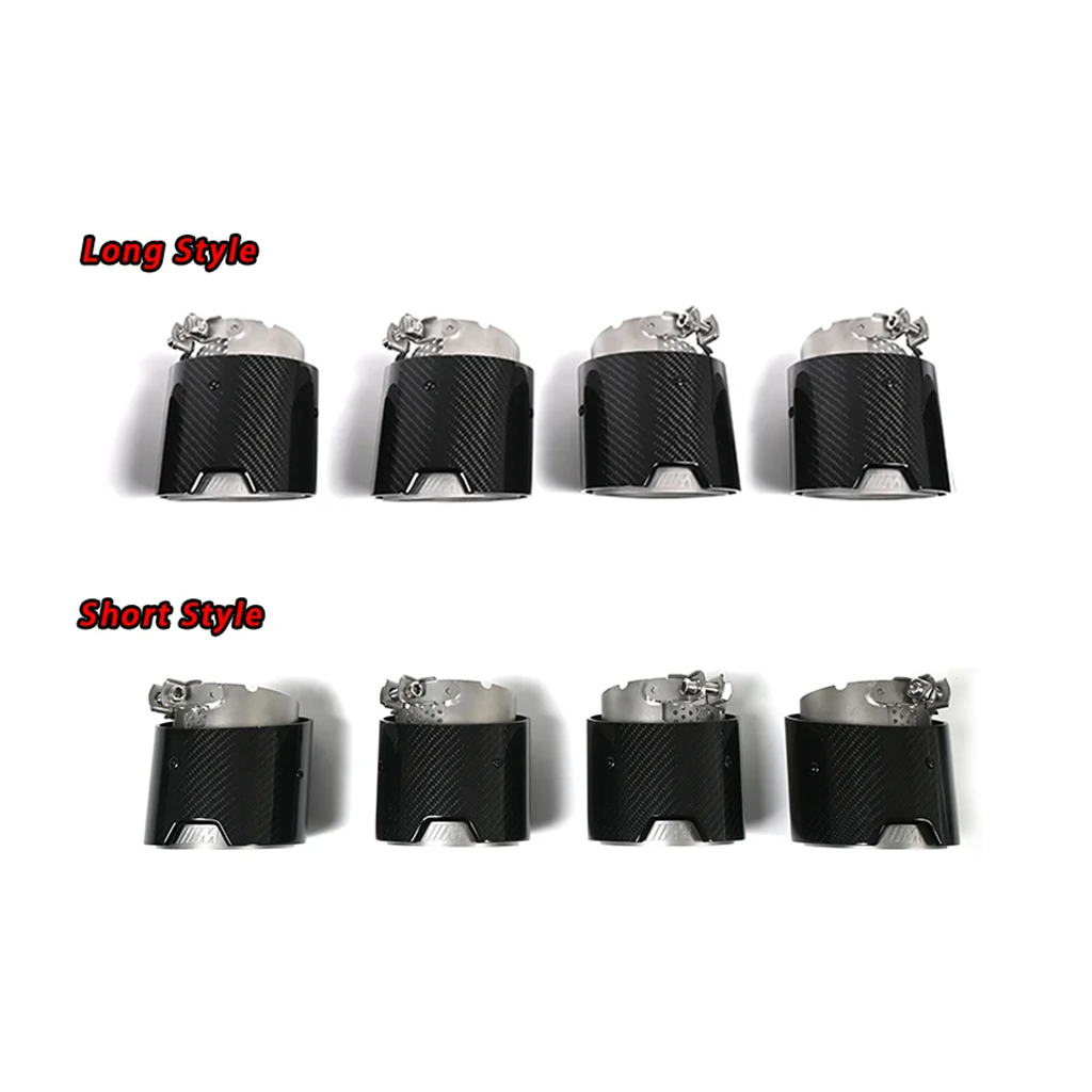 BMW G8X M2/M3/M4 Carbon Fiber Exhaust Tips (4-Piece Set)