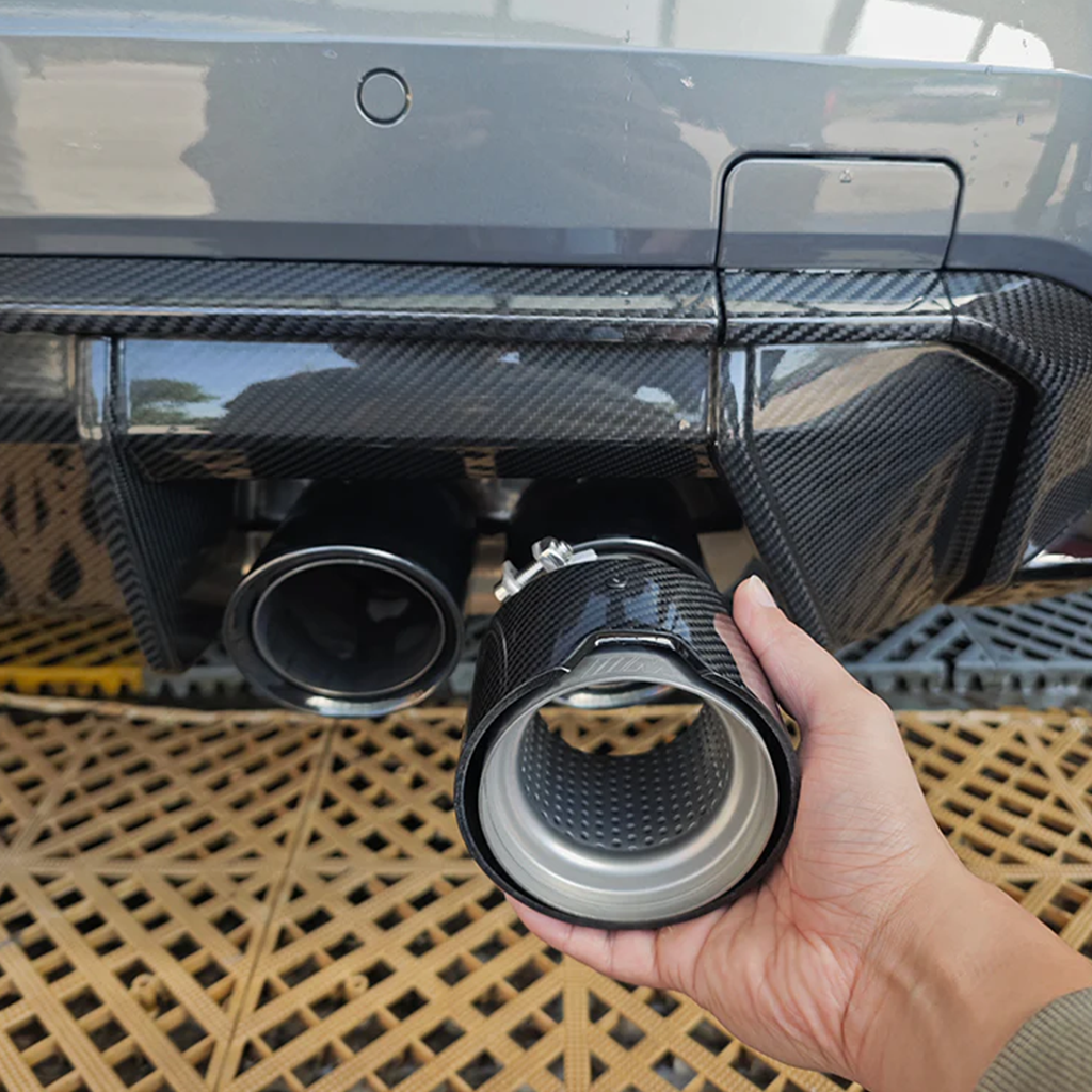 BMW G8X M2/M3/M4 Carbon Fiber Exhaust Tips (4-Piece Set)