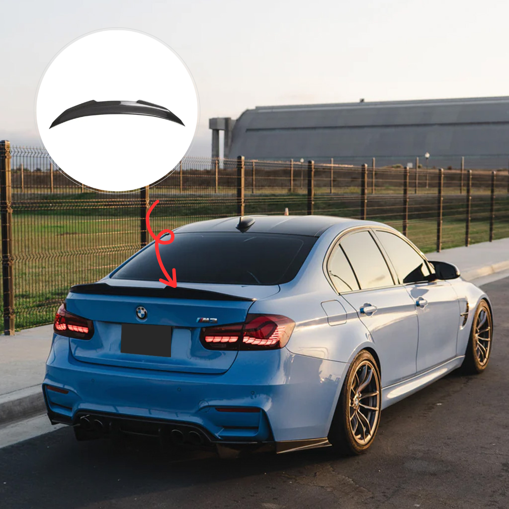 CarbonXtreme BMW F80 M3 Carbon Fiber Rear Spoiler PSM Style