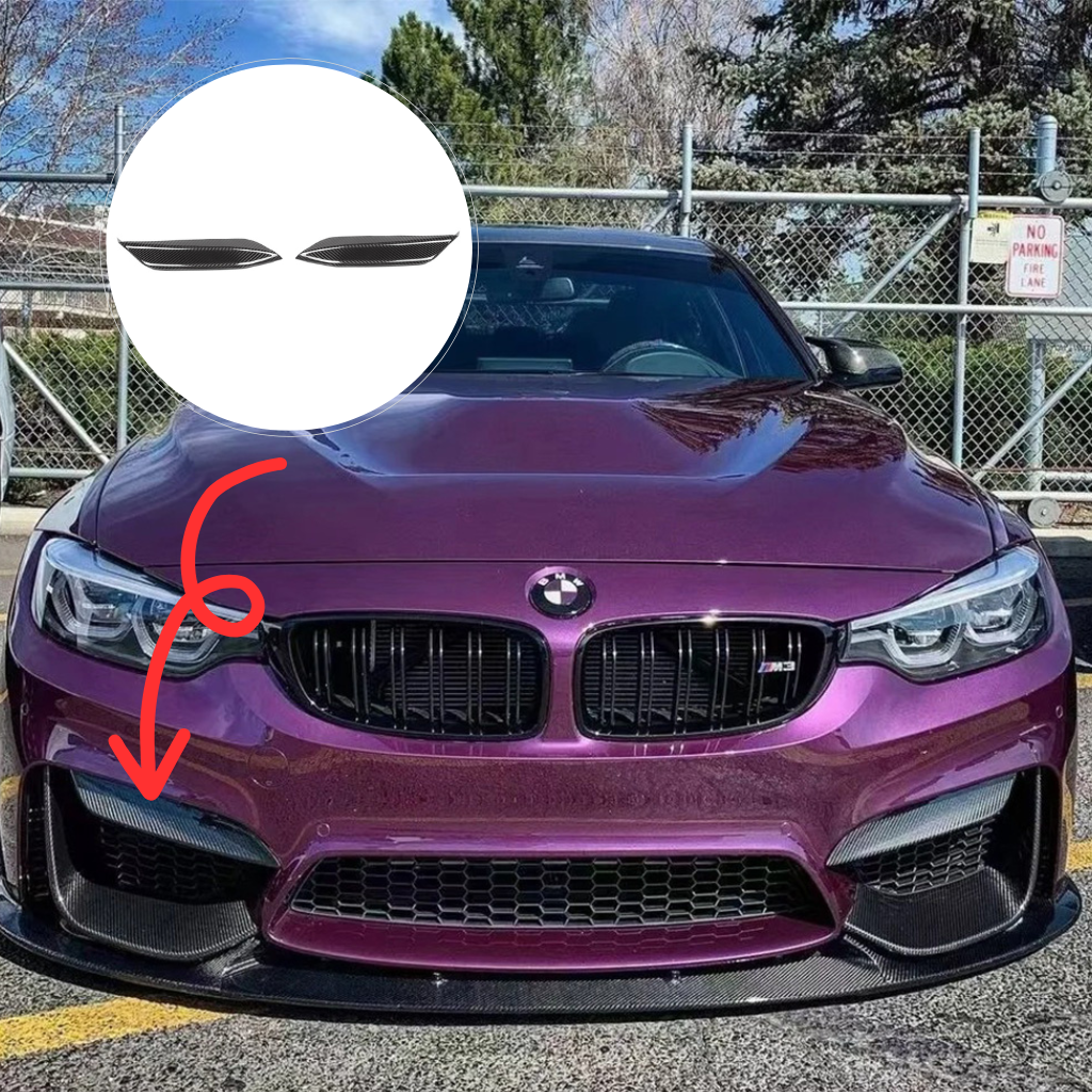CarbonXtreme BMW F80 M3 F82 M4 Carbon Fiber Front Upper Splitters