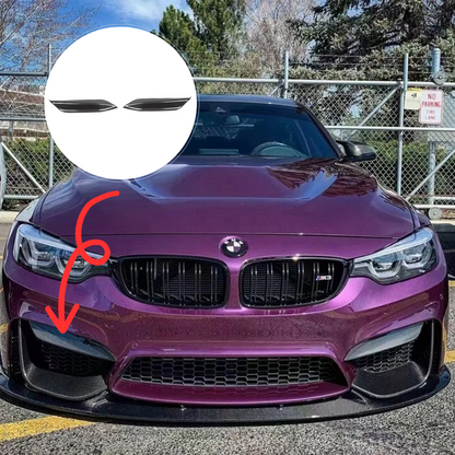 CarbonXtreme BMW F80 M3 F82 M4 Carbon Fiber Front Upper Splitters