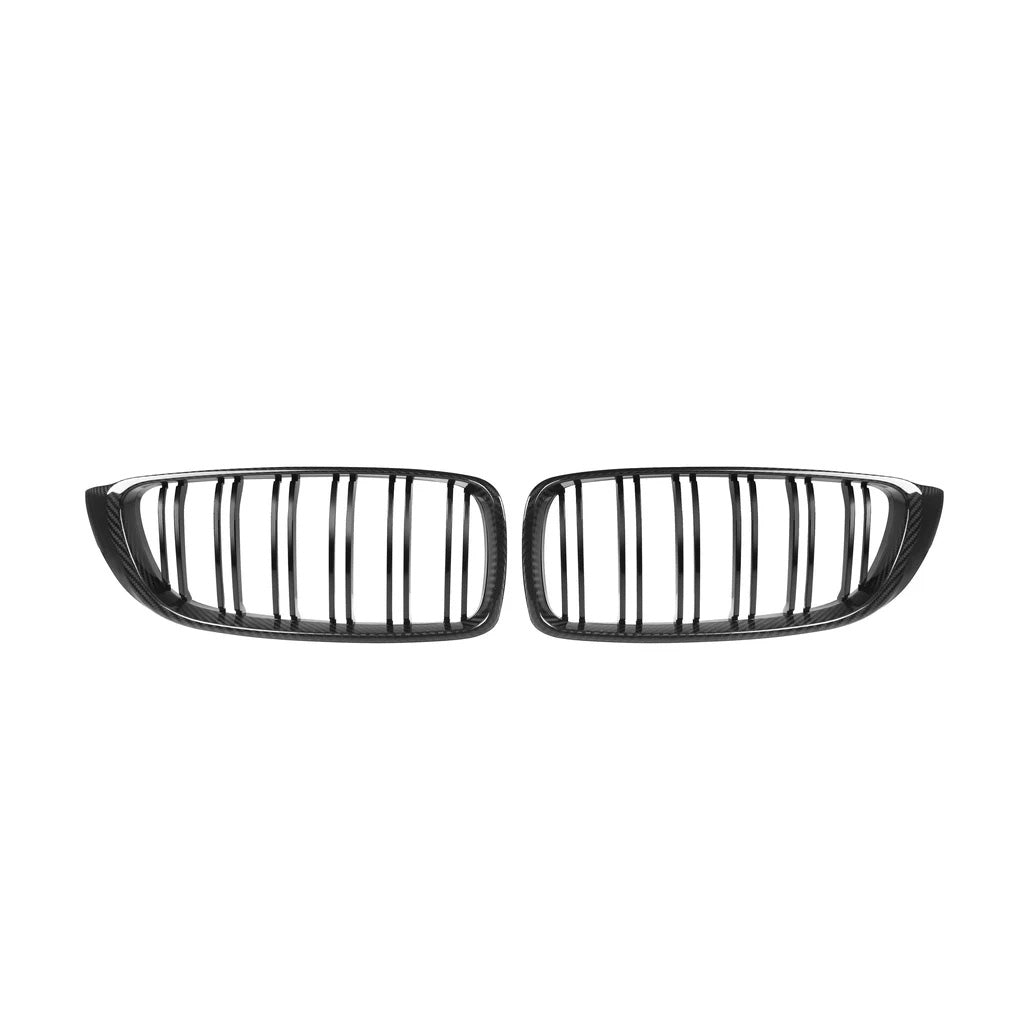 CarbonXtreme BMW F80 M3 F82 M4 Double Slat Carbon Fiber Front Grilles