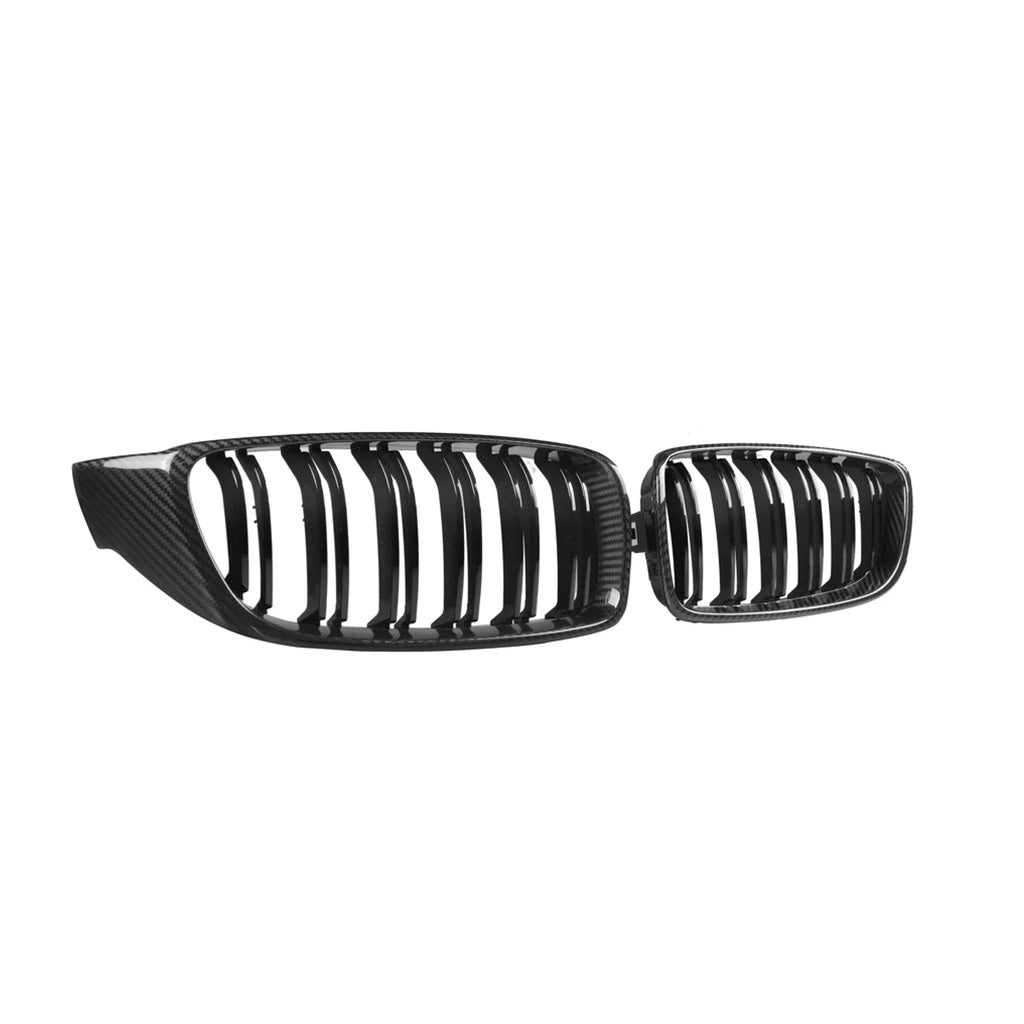 CarbonXtreme BMW F80 M3 F82 M4 Double Slat Carbon Fiber Front Grilles