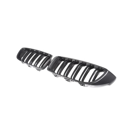 CarbonXtreme BMW F80 M3 F82 M4 Double Slat Carbon Fiber Front Grilles