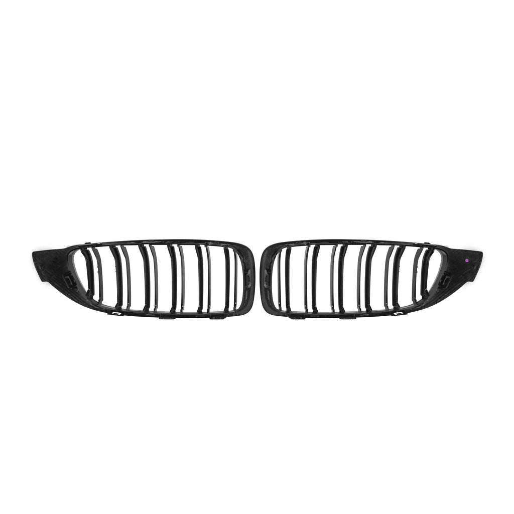 CarbonXtreme BMW F80 M3 F82 M4 Double Slat Carbon Fiber Front Grilles
