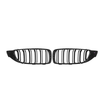 CarbonXtreme BMW F80 M3 F82 M4 Double Slat Carbon Fiber Front Grilles