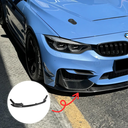 CarbonXtreme BMW F80 M3 F82 M4 MP Style Carbon Fiber Front Lip With Lower Splitter