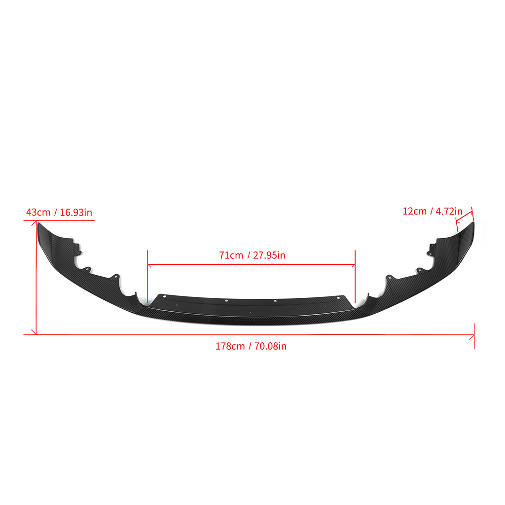 CarbonXtreme BMW F87 M2 Competition Carbon Fiber Front Lip MP Style