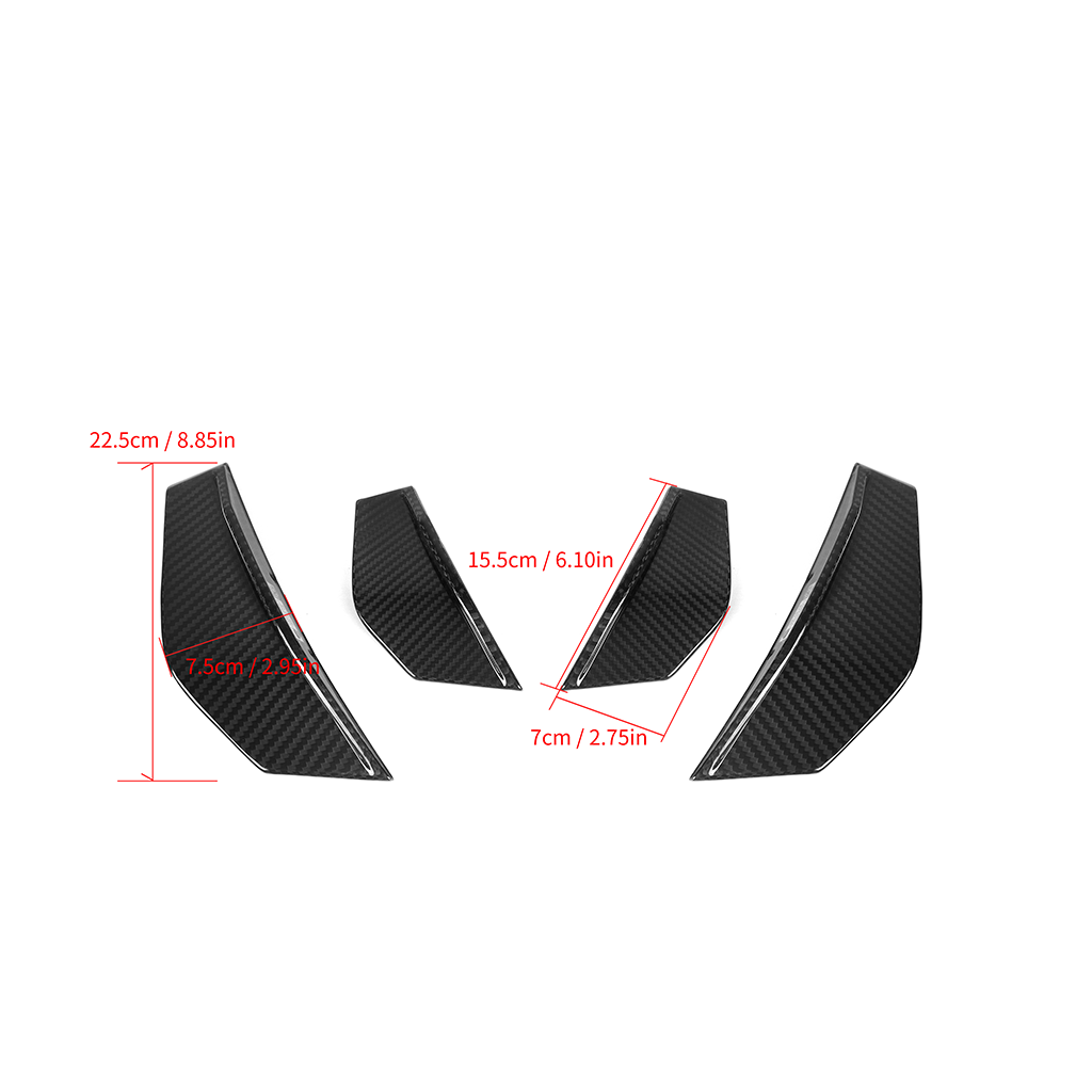 CarbonXtreme BMW F87 M2 Competition Coupe Carbon Fiber Front Side Canards SQ Style