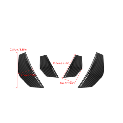 CarbonXtreme BMW F87 M2 Competition Coupe Carbon Fiber Front Side Canards SQ Style