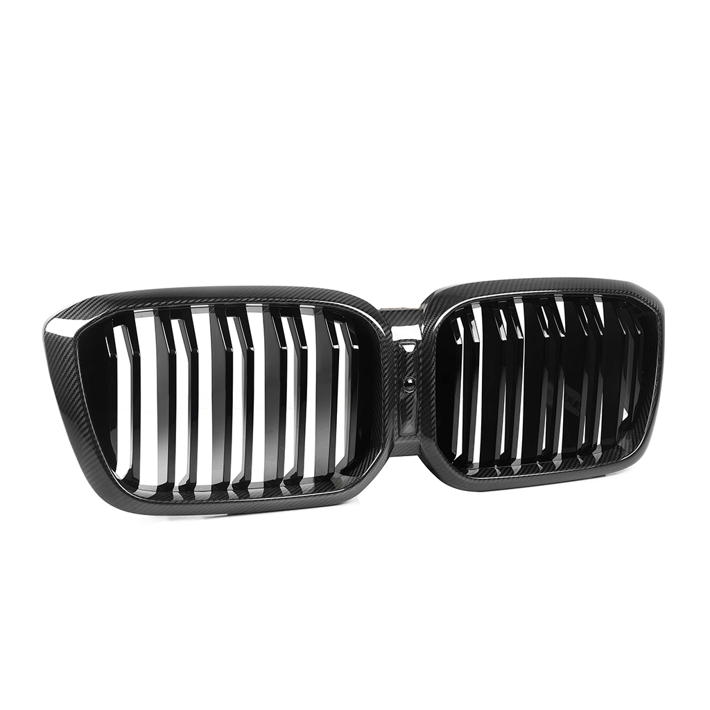 CarbonXtreme BMW G01 X3 G02 X4 LCI Double Slat Carbon Fiber Front Grilles