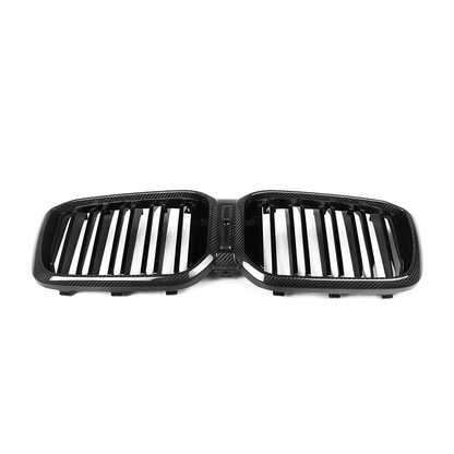 CarbonXtreme BMW G01 X3 G02 X4 LCI Double Slat Carbon Fiber Front Grilles