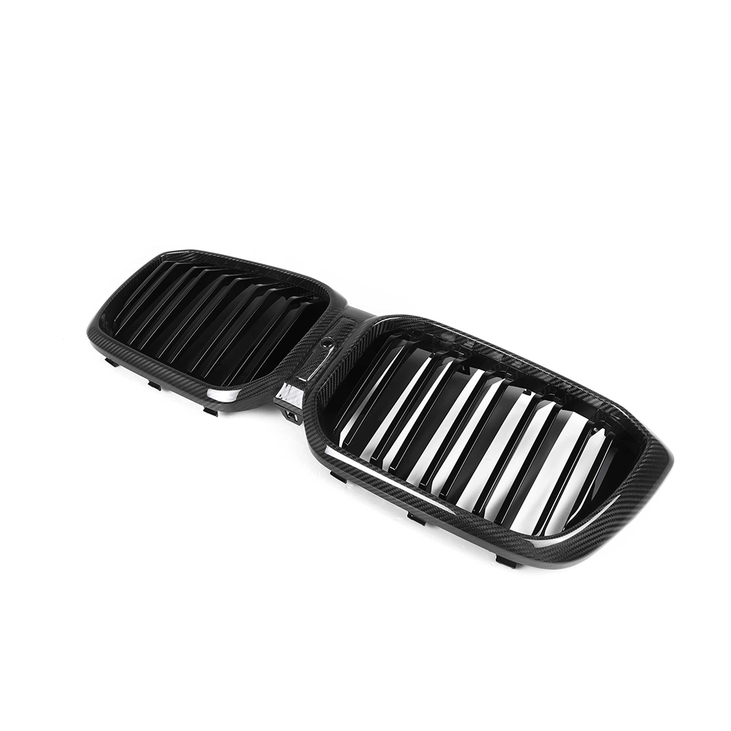 CarbonXtreme BMW G01 X3 G02 X4 LCI Double Slat Carbon Fiber Front Grilles